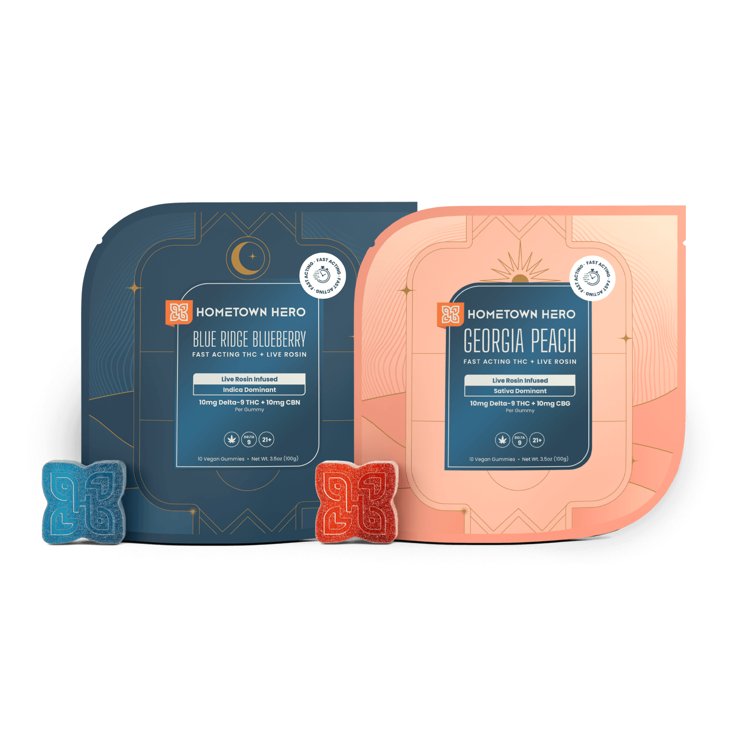 2 bags of gummies