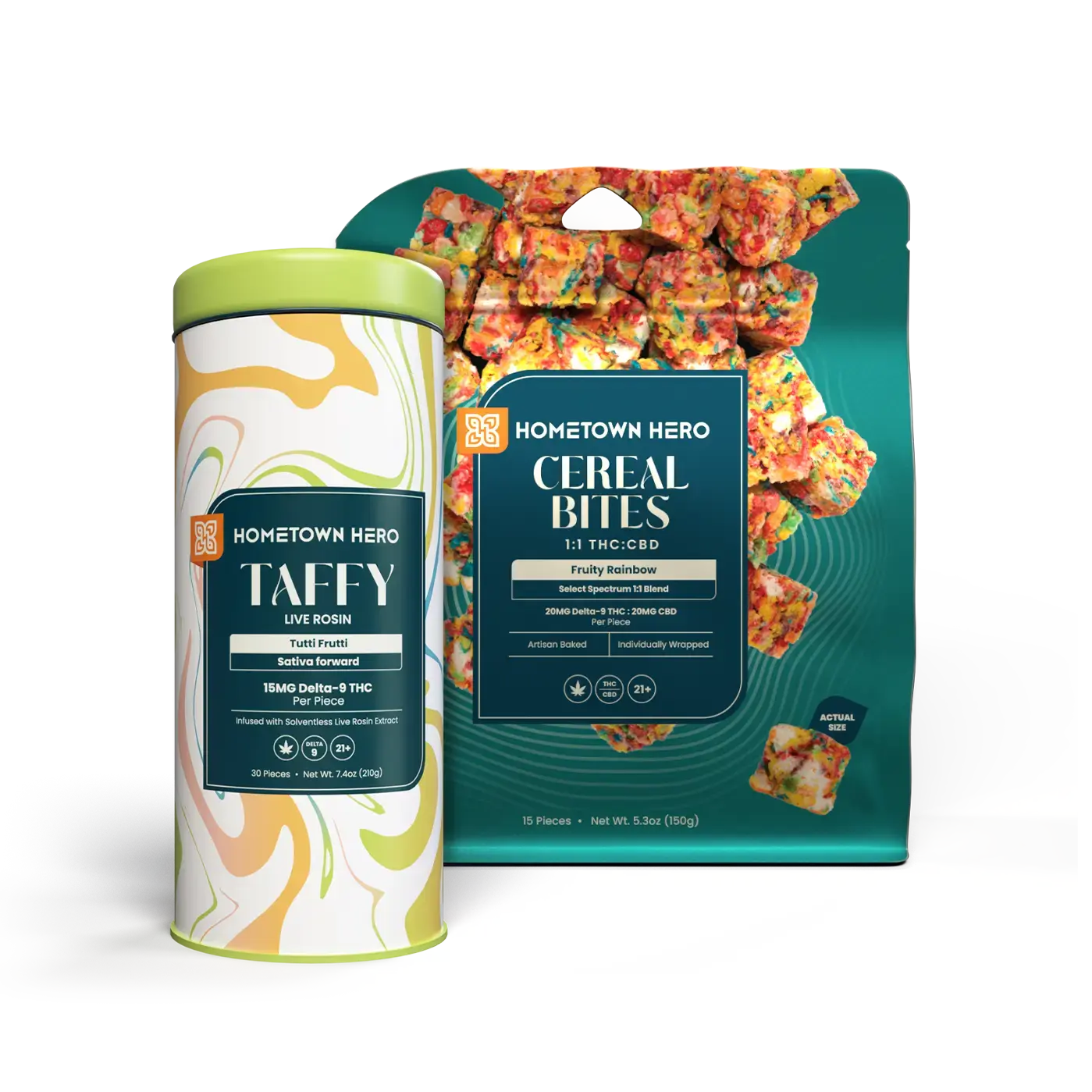 2 packs of thc edibles