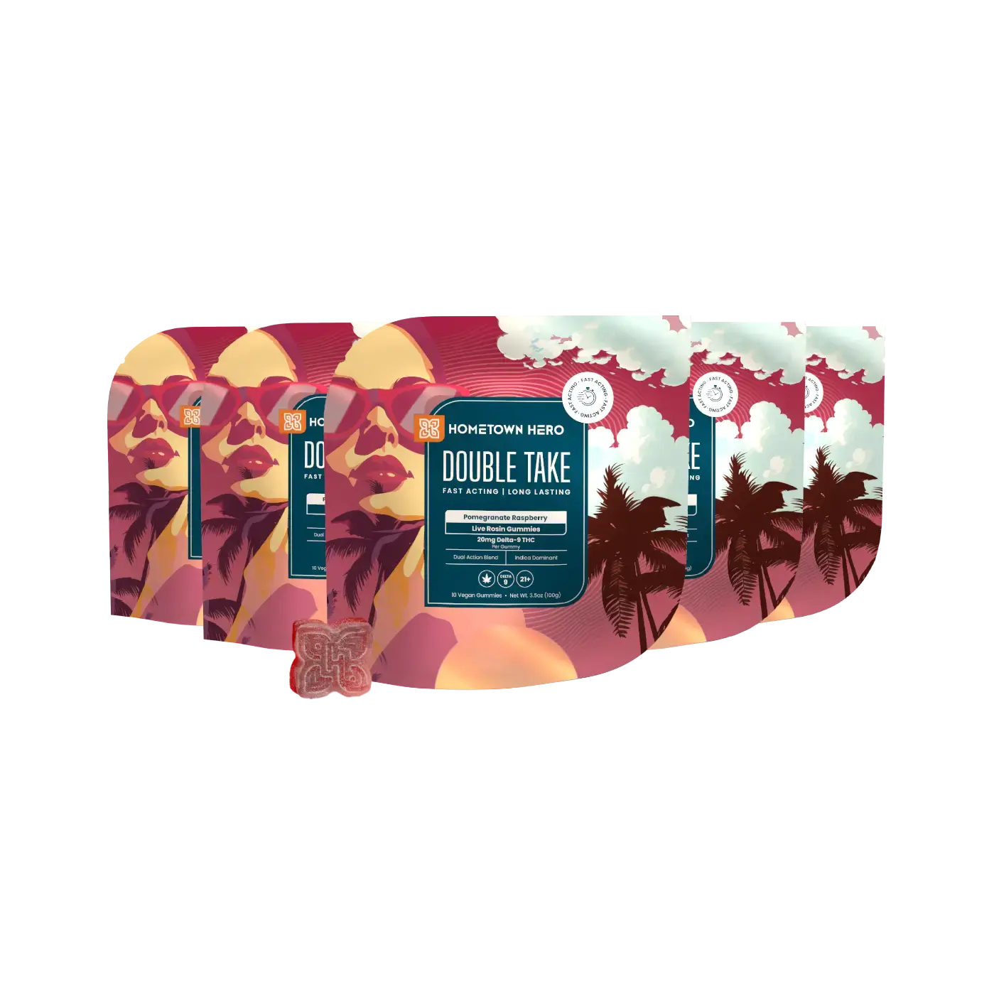 5 bags of pomegranate gummies