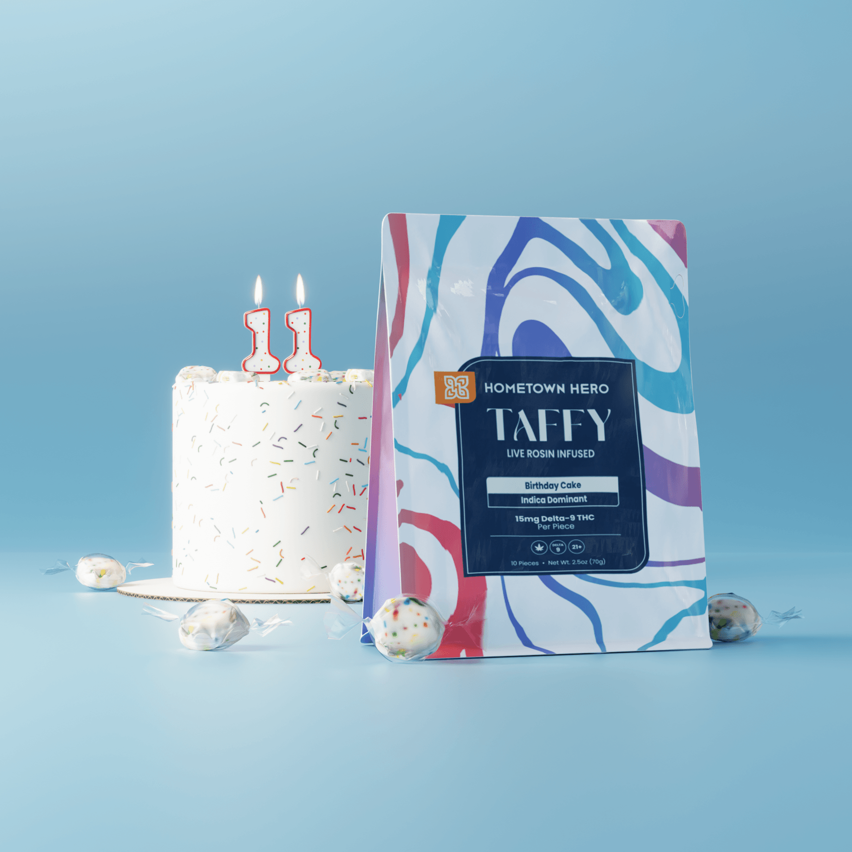 birthday cake taffy