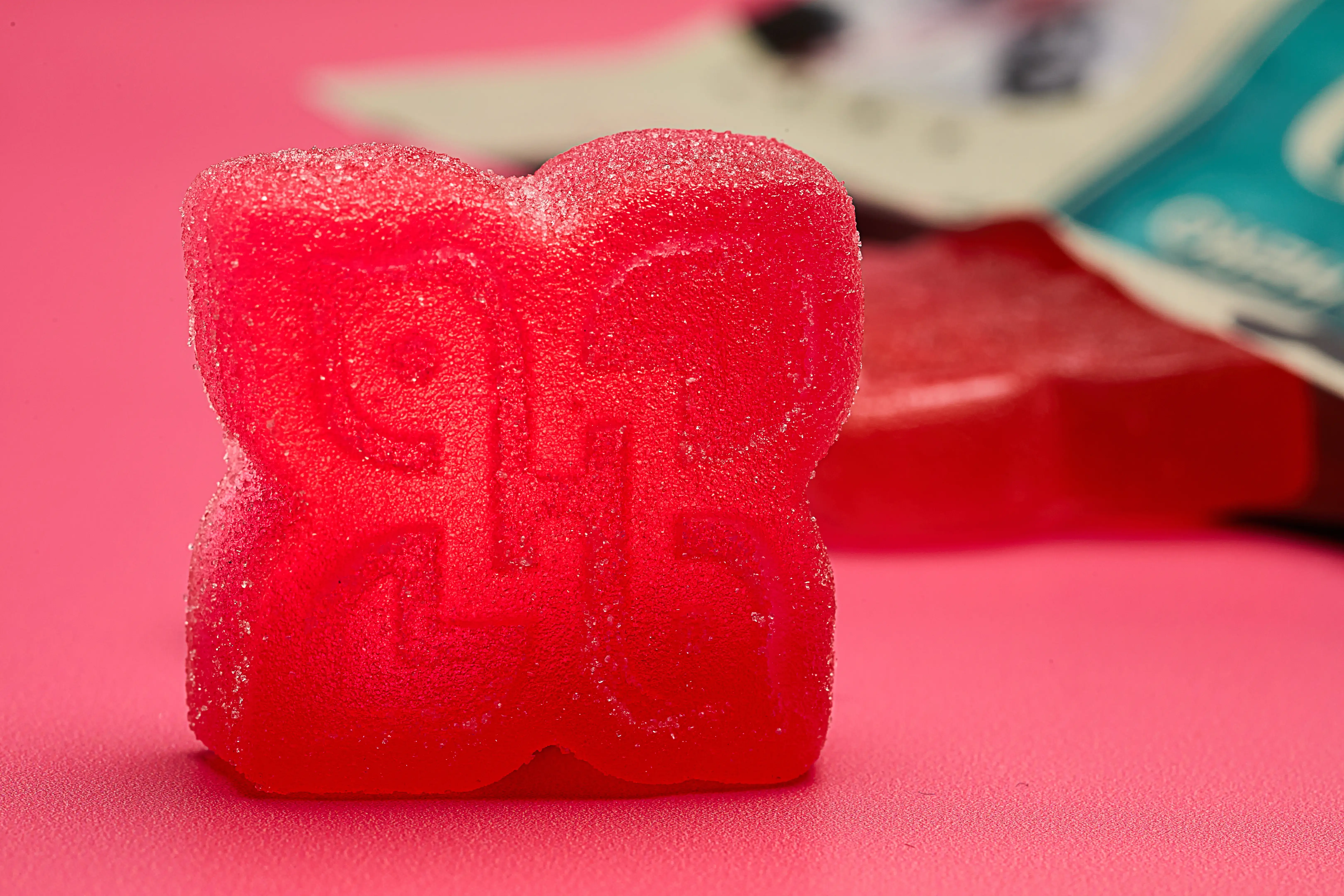 closeup of an hhc gummy