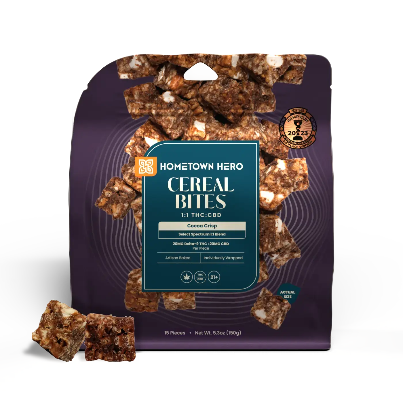 Cocoa Crisp Cereal Bites packaging