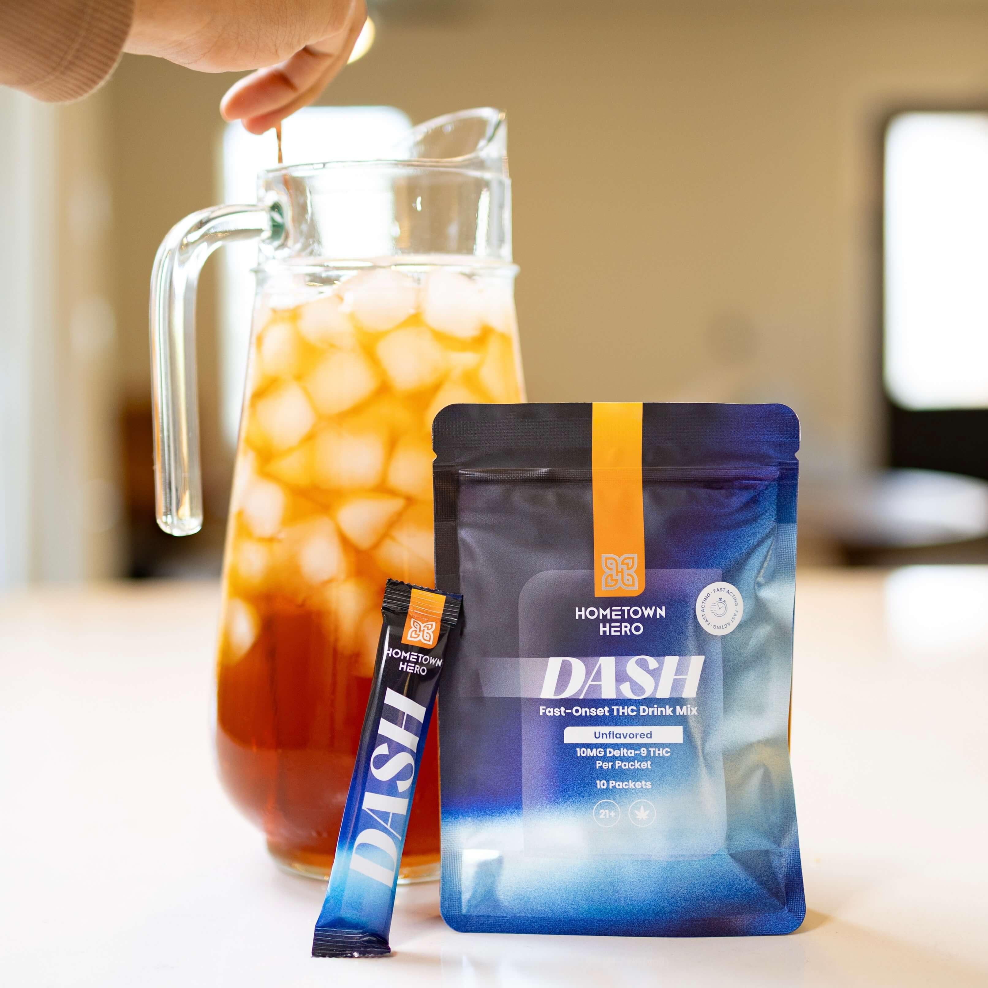 dash with iced tea