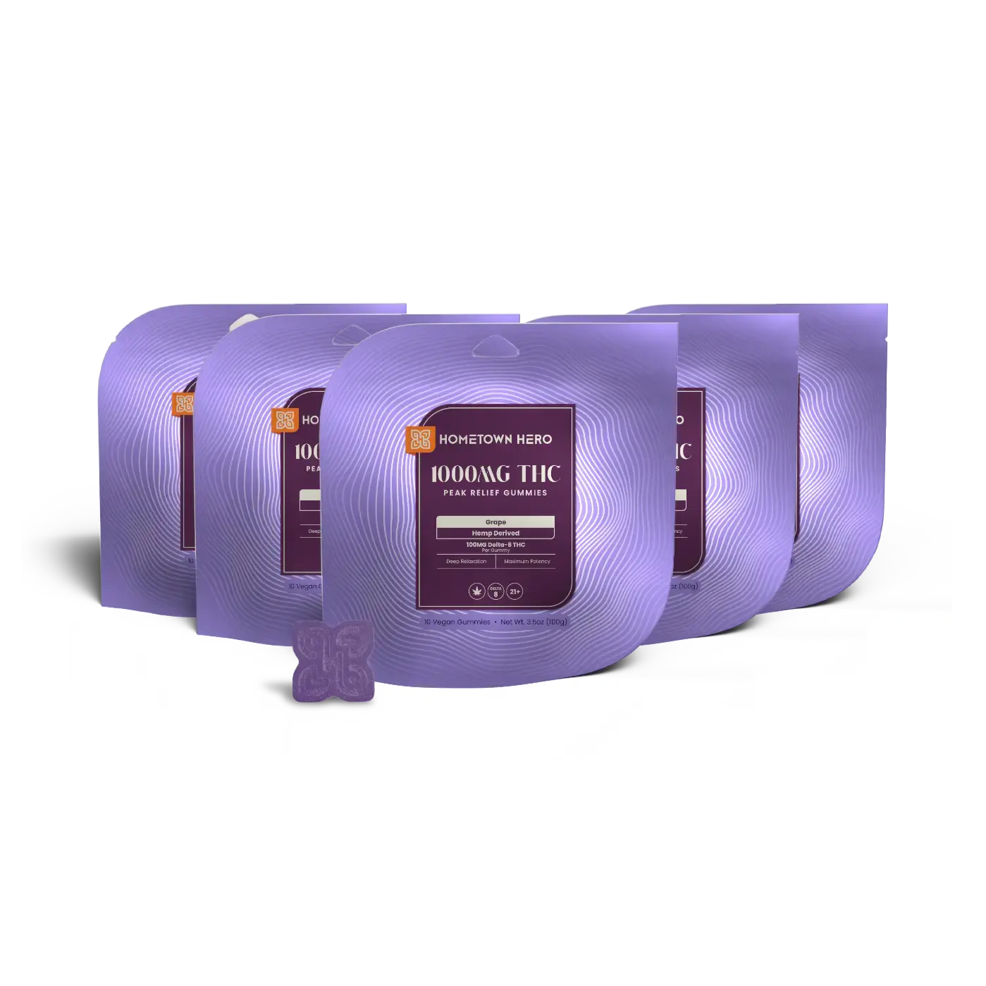 Grape 100mg Delta-8 Gummies