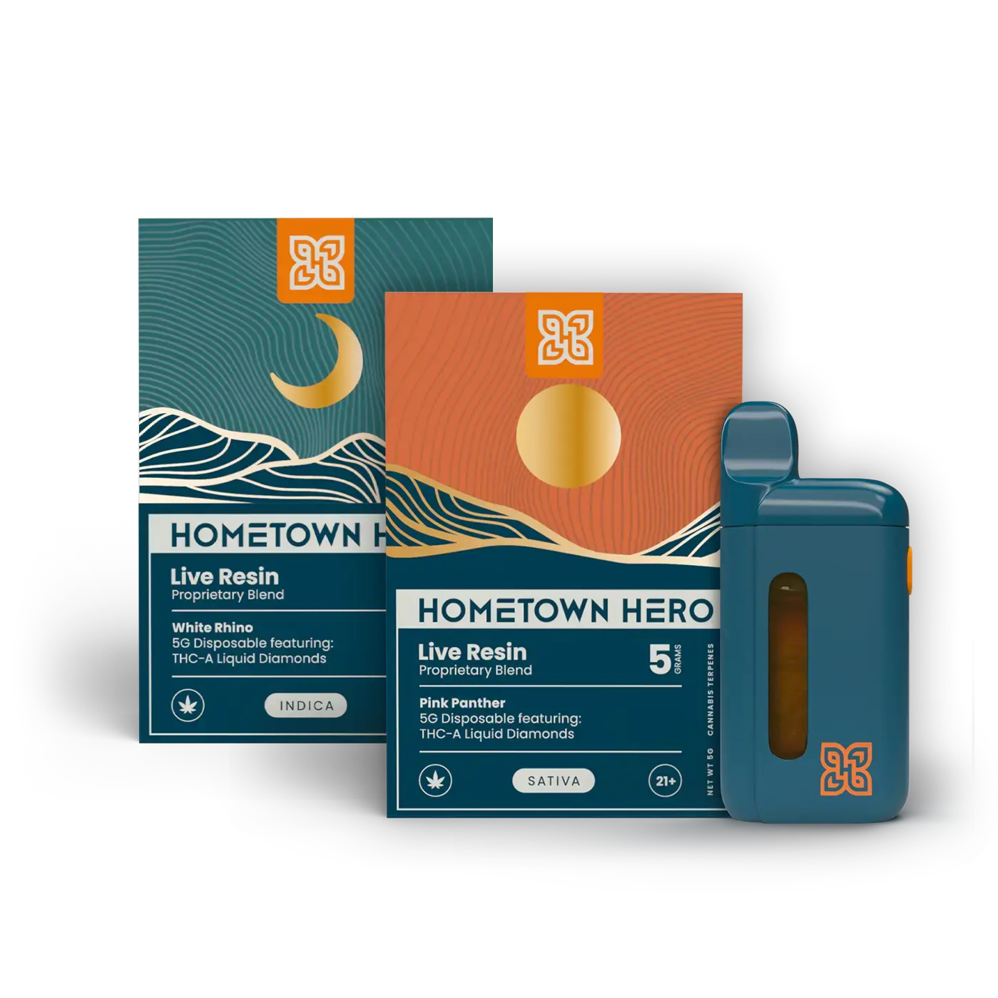 indica and sativa live resin disposable vapes