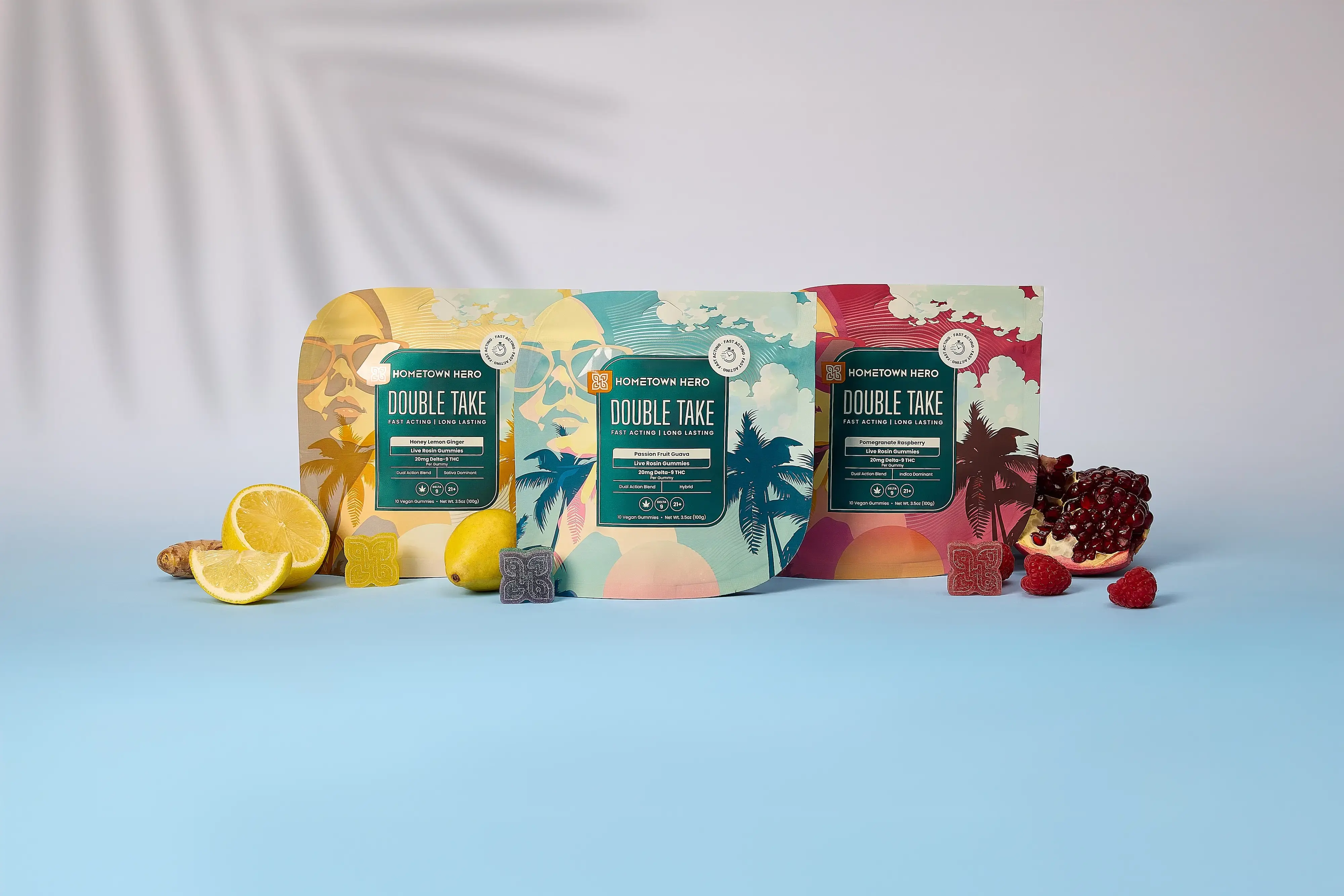 3 bags of double take gummies