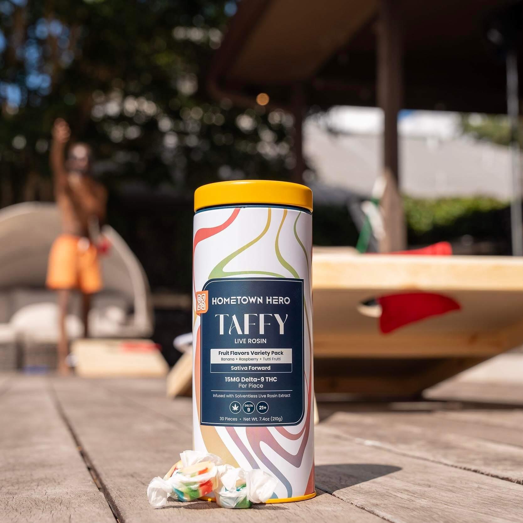 tin of taffy