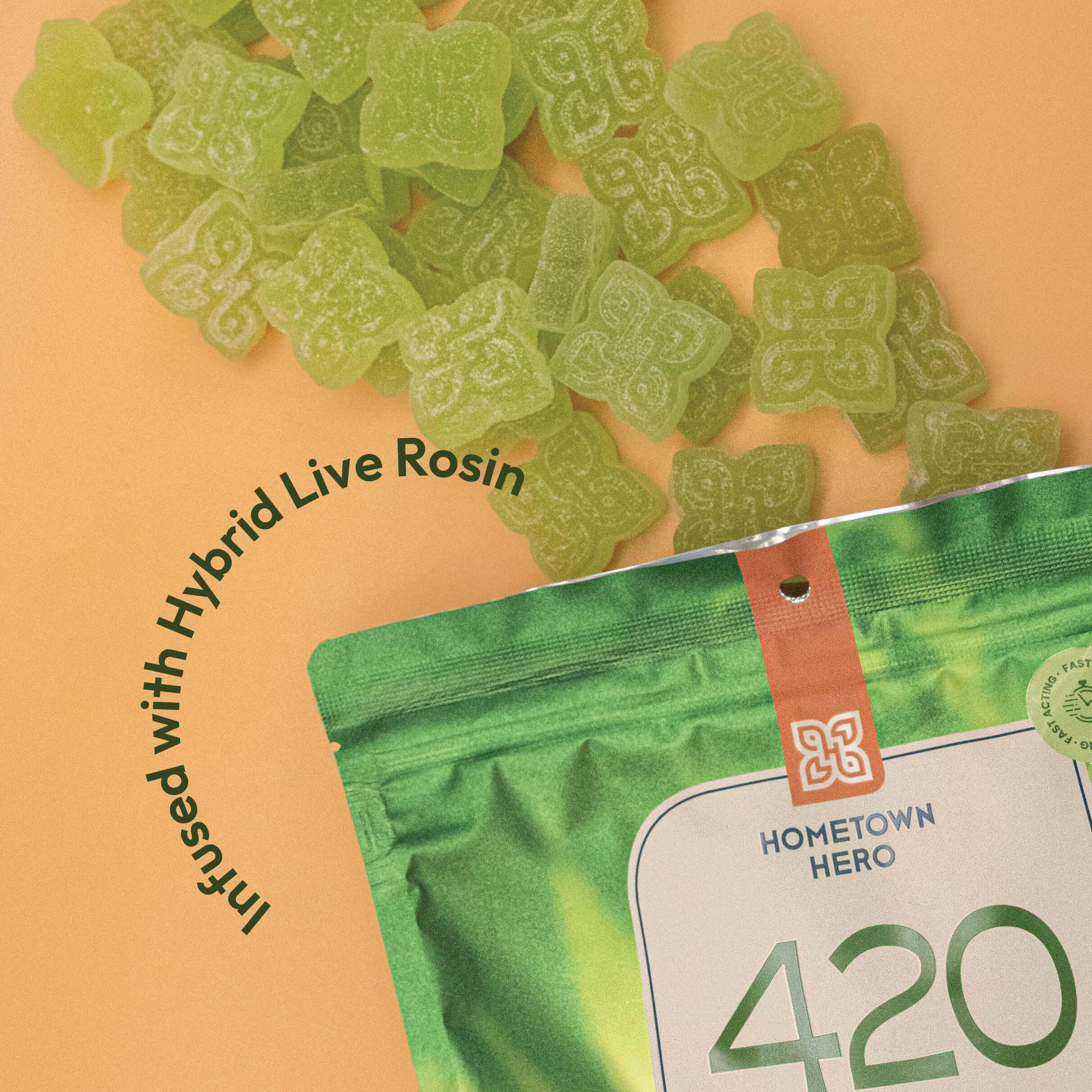 infused with hybrid live rosin