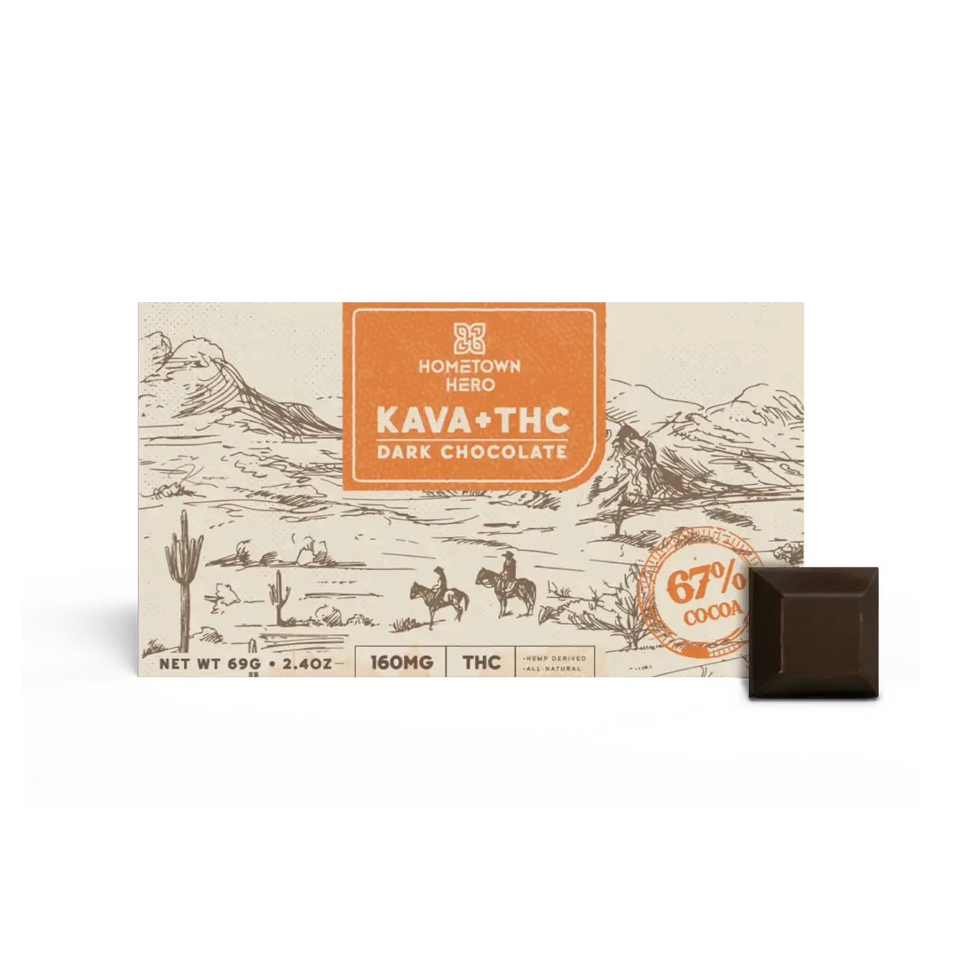 Kava and Delta-9 THC Chocolate Bar