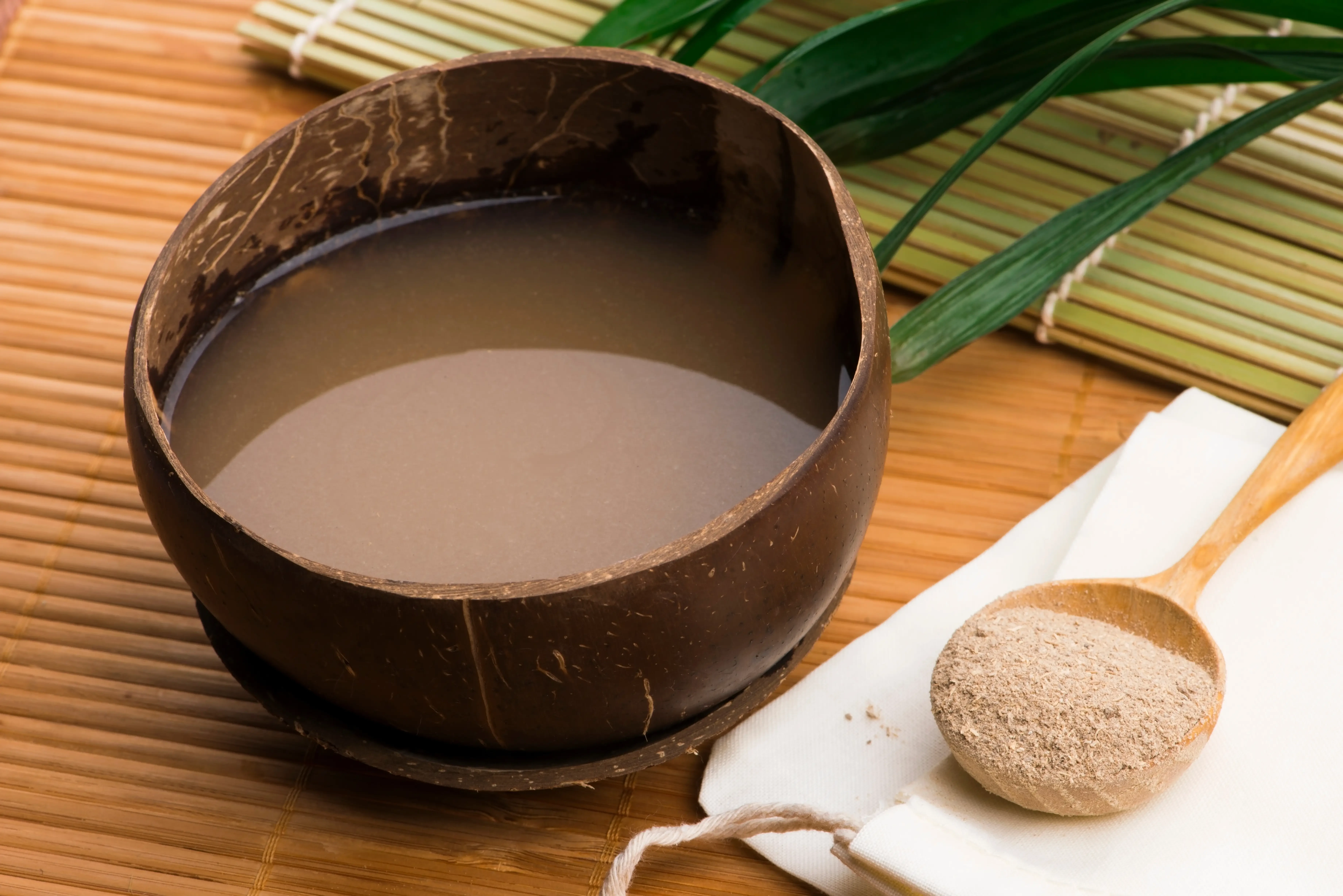 bowl of kava with kava powder
