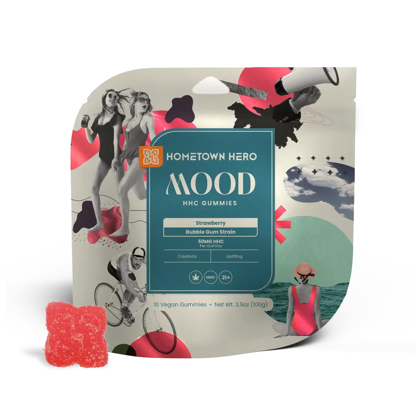 Strawberry-flavored HHC Gummies