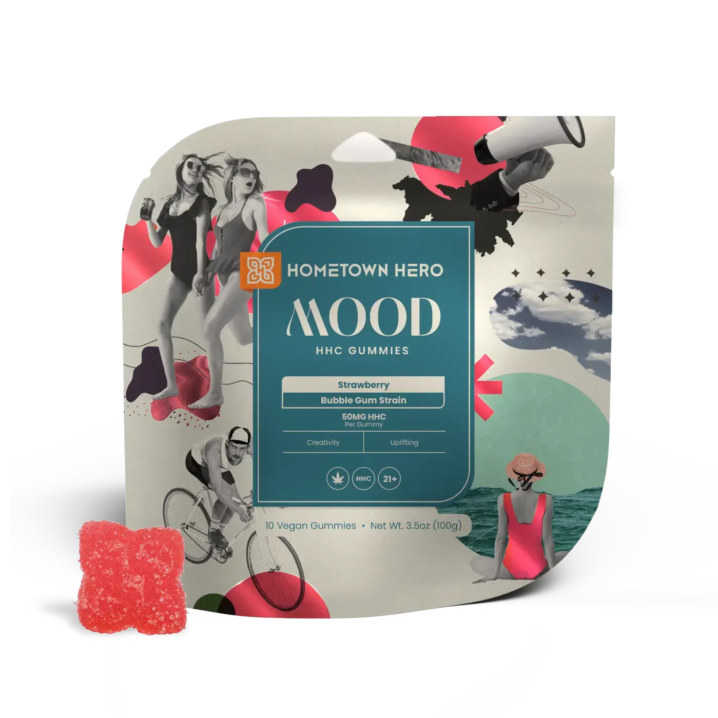 Strawberry-flavored HHC Gummies