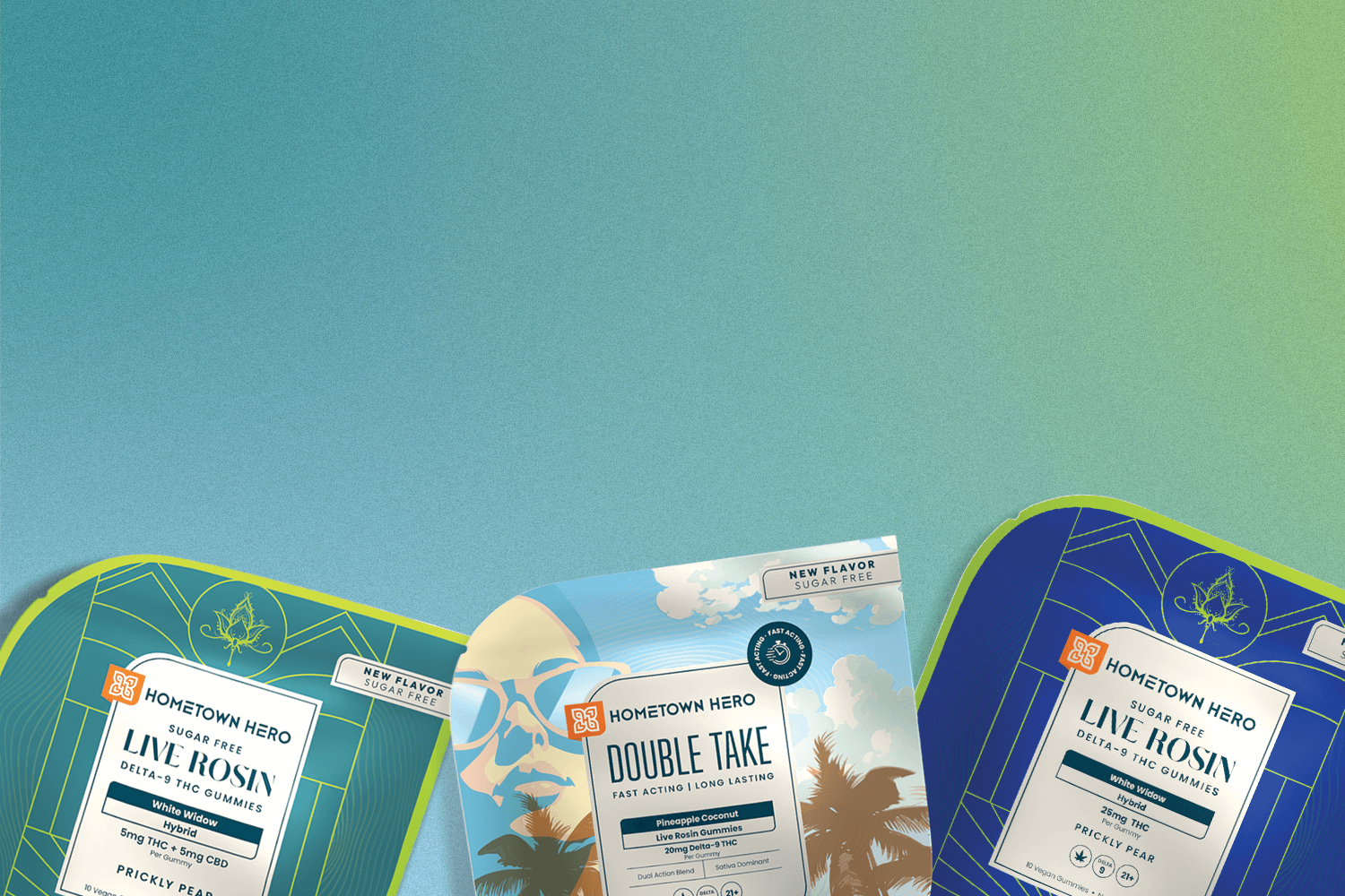 bags of sugar-free THC gummies