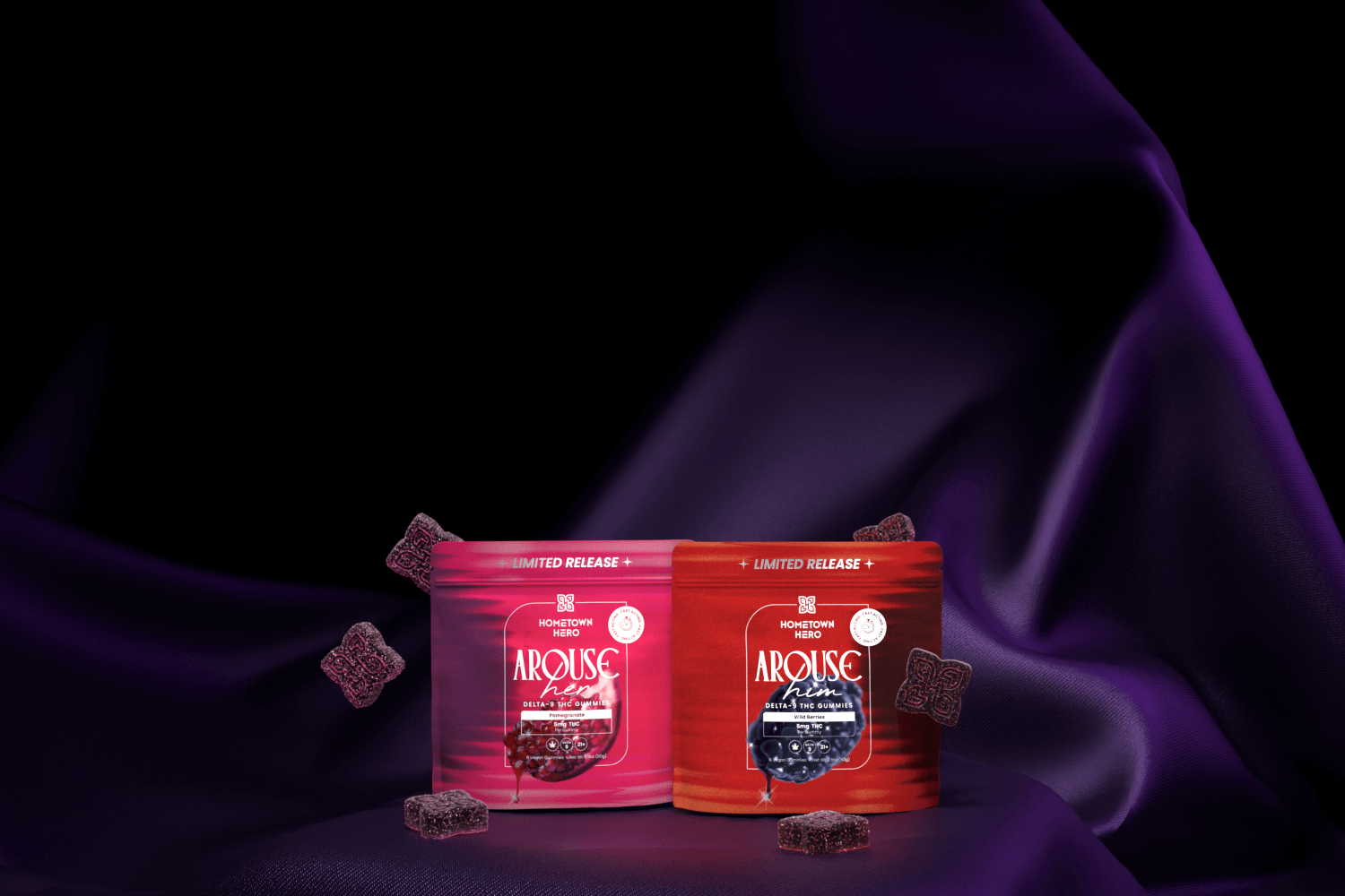 arouse gummies on satin